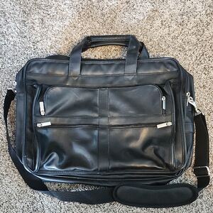 Black Leather Men's Bag